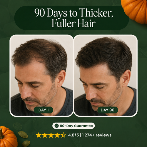 Less hair shedding in 26 days or less